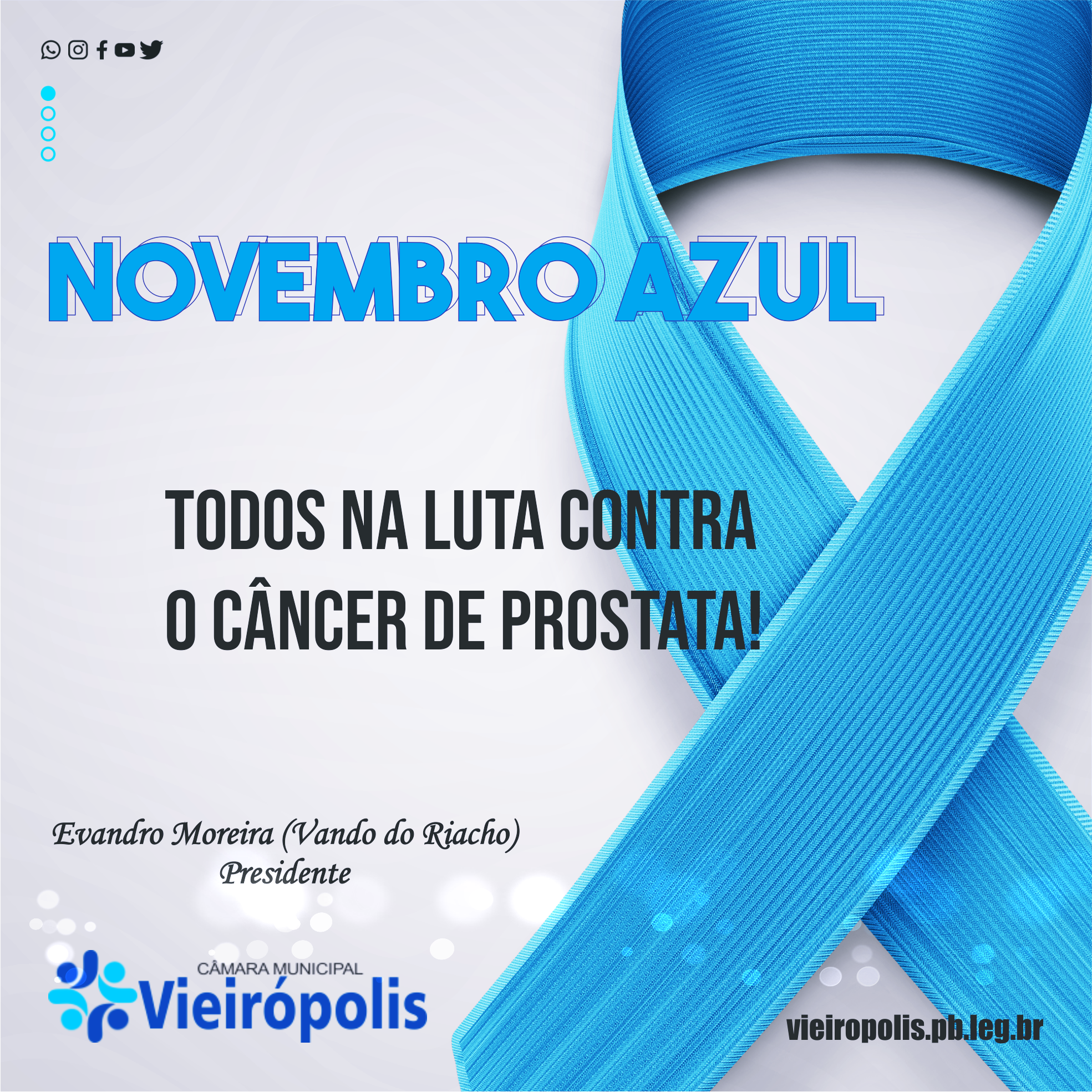 Novembro Azul - Todos na luta contra o câncer de Próstata